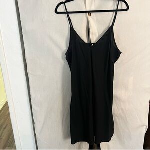 Free People Black Tank Slip Dress